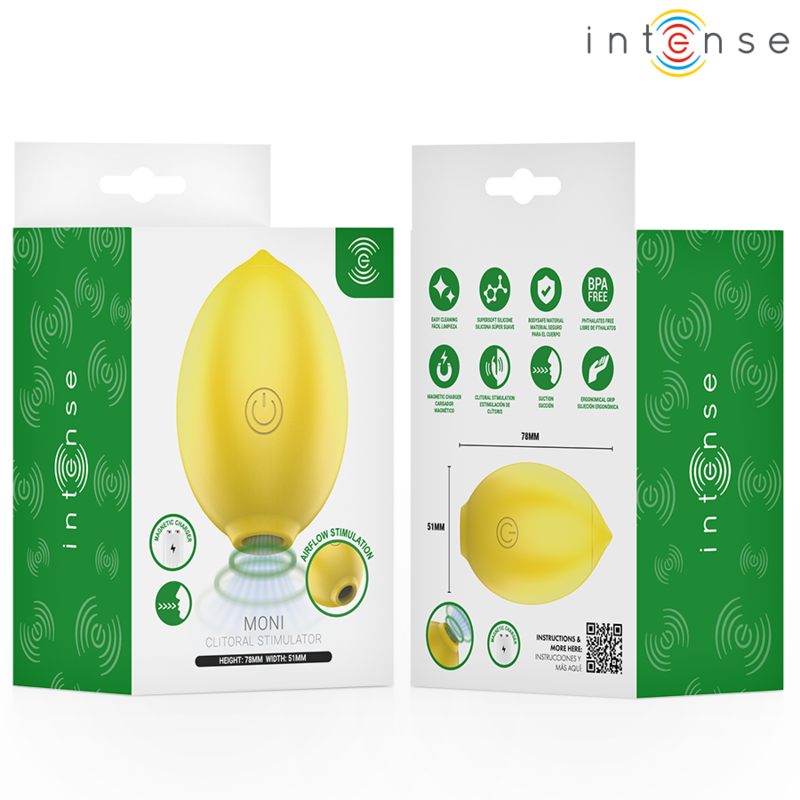 INTENSE - MONI STIMULATEUR DE SUCCION CLITORIELLE LEMON