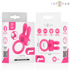 INTENSE - ANNEAU PÉNIS VIBRANT HOPPS AVEC STIMULATION CLITORIALE ROSE