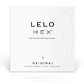 LELO - BOÎTE DE PRÉSERVATIFS HEX 3 UNITÉS