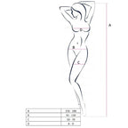 PASSION - FEMME BS046 BODYSTOCKING NOIR TAILLE UNIQUE