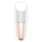 SATISFYER - STIMULATEUR ET VIBRATEUR AIR LOVE TRIANGLE BLANC
