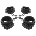 FETISH SUBMISSIVE - ENSEMBLE DE MENOTTES POUR MAINS ET CHEVILLES AVEC DOUBLURE EN NOPRÈNE
