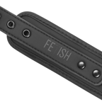 FETISH SUBMISSIVE - COLLIER ET MENOTTES EN CUIR VÉGAN AVEC DOUBLURE EN NOPRÈNE