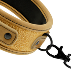 FETISH SUBMISSIVE ORIGIN - COLLIER CHAÎNE DOUBLÉE DE NÉOPRÈNE