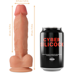 CYBER SILICOCK - STRAP-ON LIQUIDE SILICONE OLIVER AVEC 3 ANNEAUX GRATUITS 19 CM -O- 3.9 CM